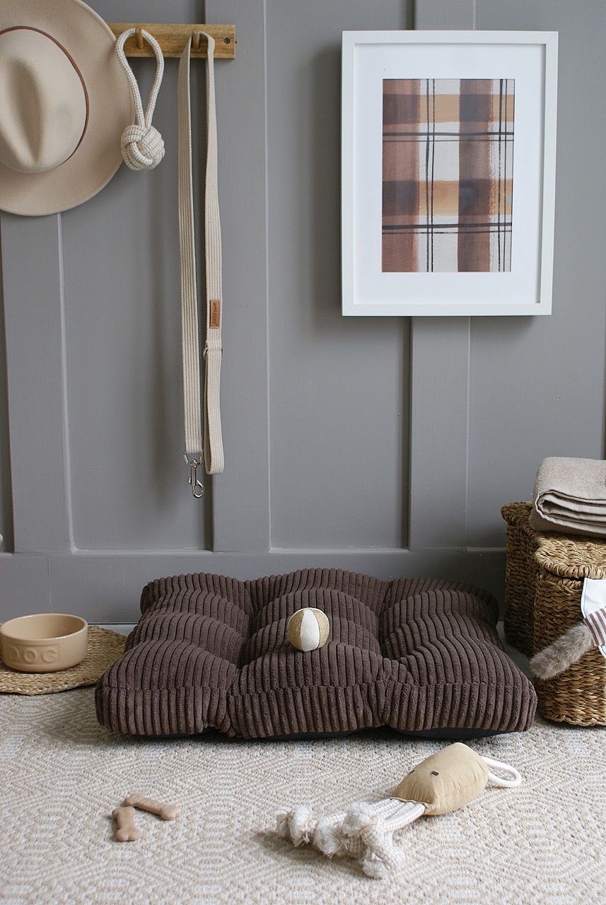 Brun kudde till hundbädd/hundsäng (L) - Bild 2