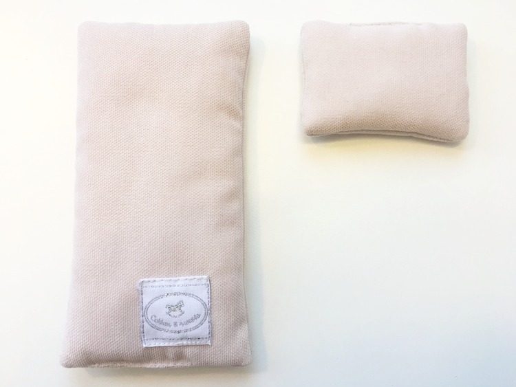 Puderrosa bäddset med fyllning till dockhus , Cotton & Sweets - Bild 3