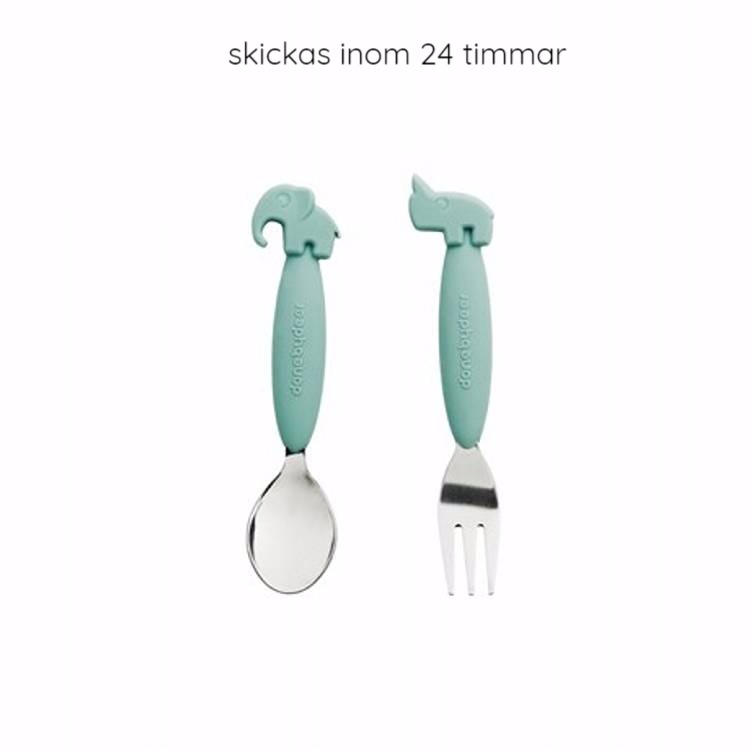 Done By Deer Yummy+ easy grip barnbestick, blå