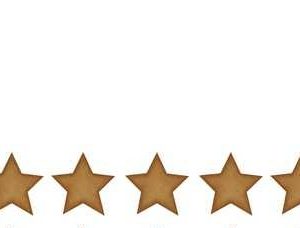 Mörkguldiga stora stjärnor väggklistermärken, Stickstay