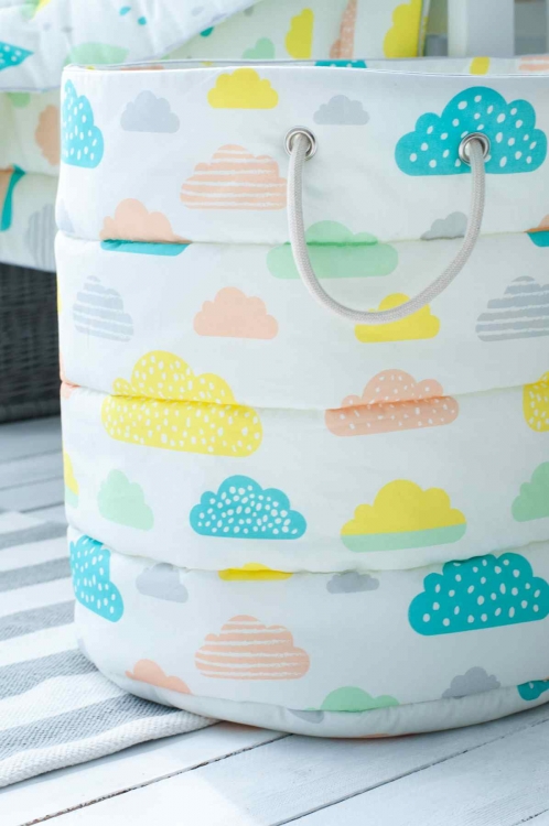 Förvaringskorg pastel clouds