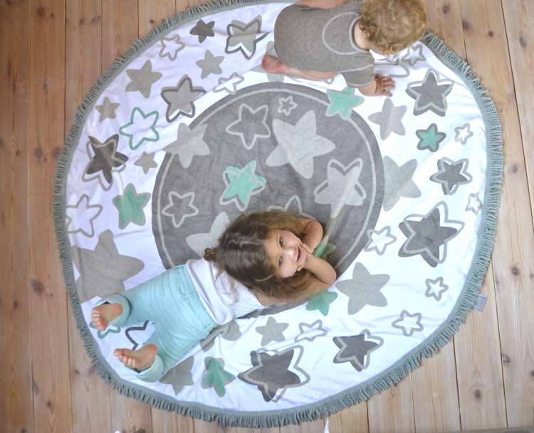 Strandhandduk/Filt/Lekmatta, stjärnor