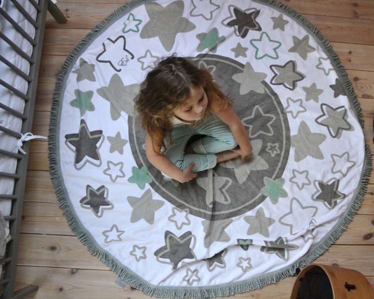 Strandhandduk/Filt/Lekmatta, stjärnor - Bild 4
