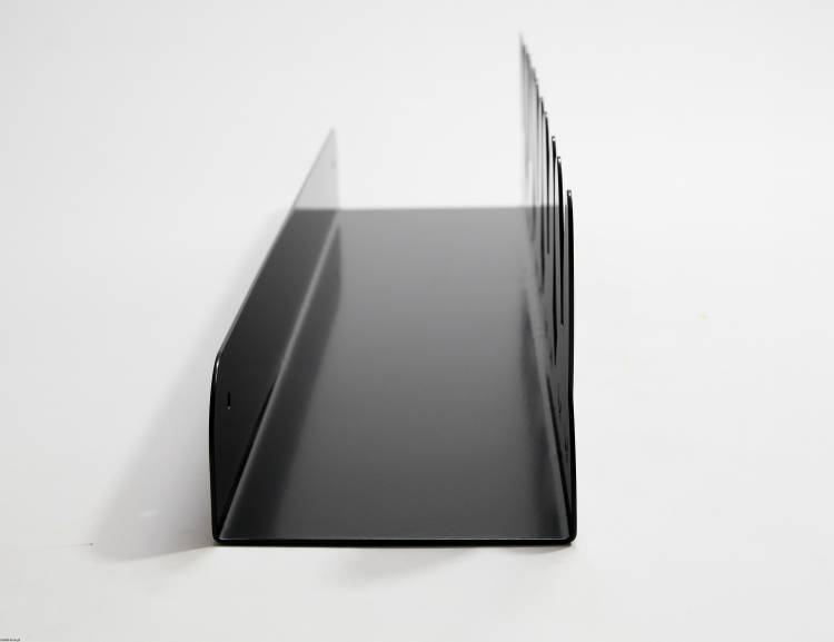 Hylla i metall till barnrummet, kaniner svart - Bild 4