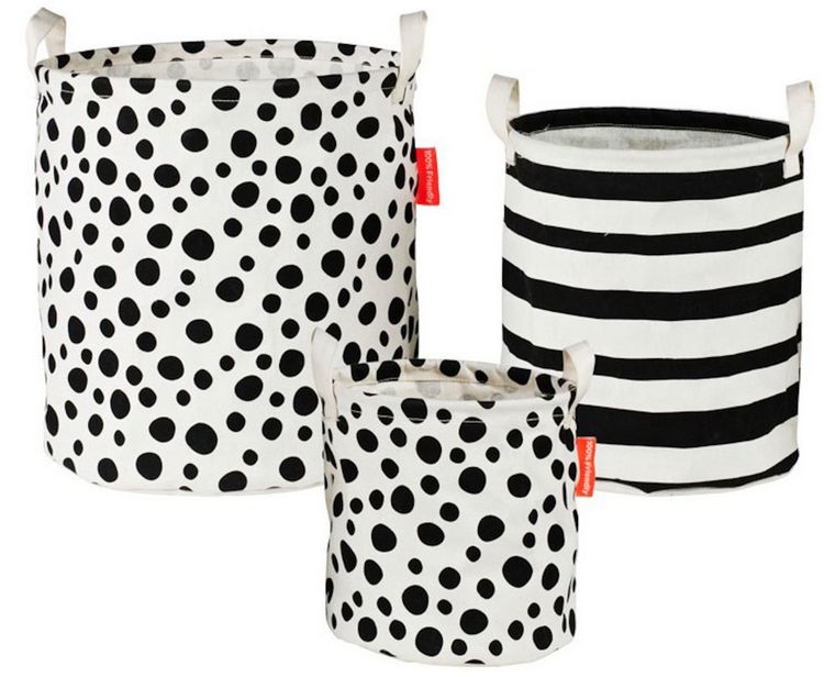 Mjuka förvaringskorgar, set om tre delar, Done by Deer