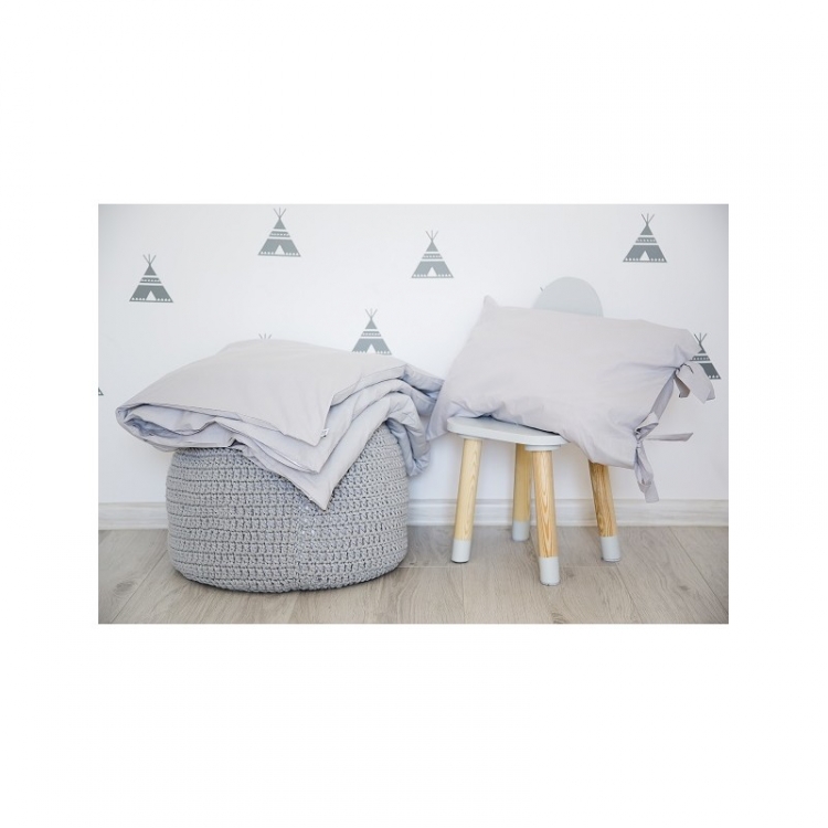 Exklusiva grå sängkläder för barn 100x135 , YOSOY - Bild 5