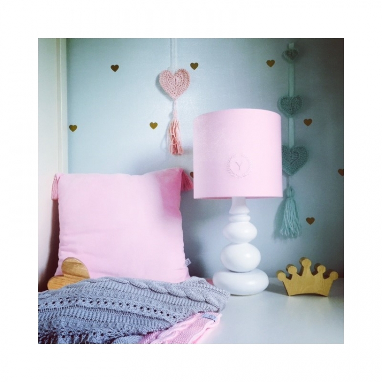 Glamour rosa bordslampa/sänglampa till barnrummet, YOSOY