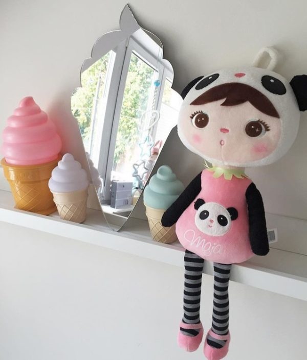 Spegel glasstrut till barnrummet