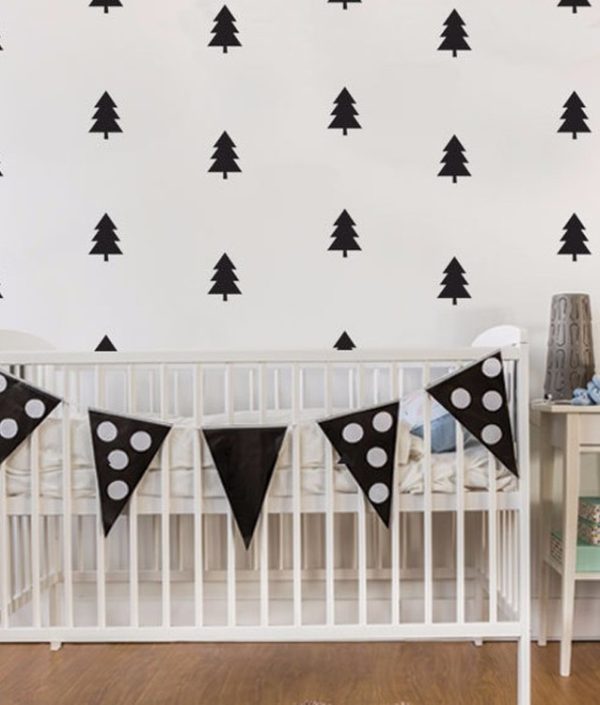 Väggklistermärken granar 50 st