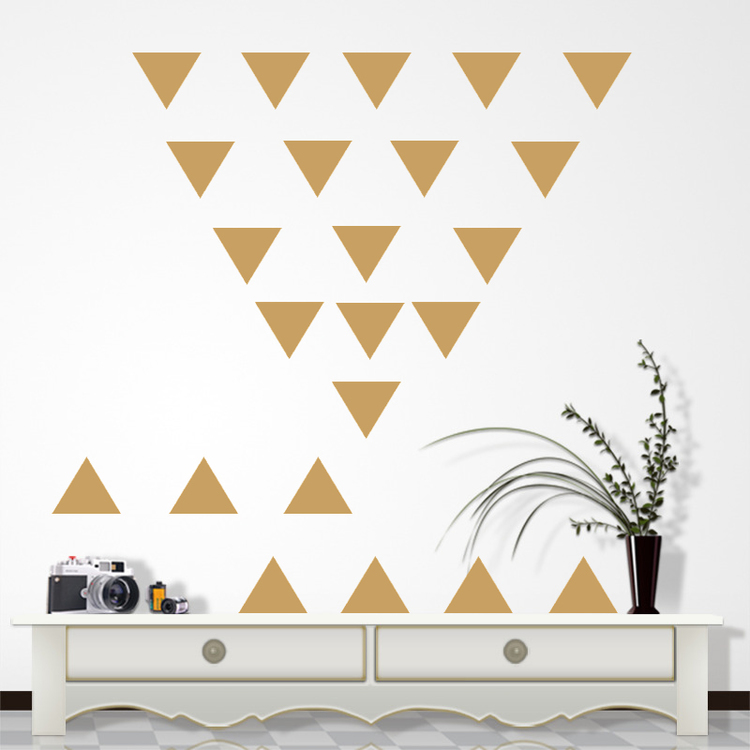 Väggklistermärken guld trianglar 198 st - Bild 3