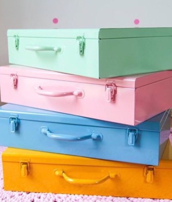 Koffert förvaring , rosa