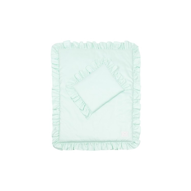 Mint newborn bäddset med kudde och täcke vagga, Cotton and Sweets