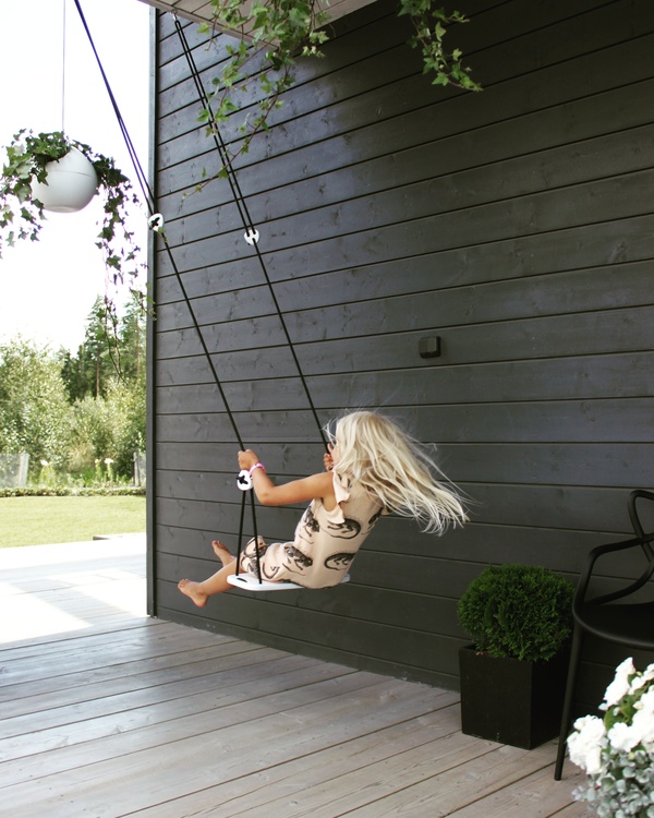 Gunga - Lillagunga Classic white birch black ropes