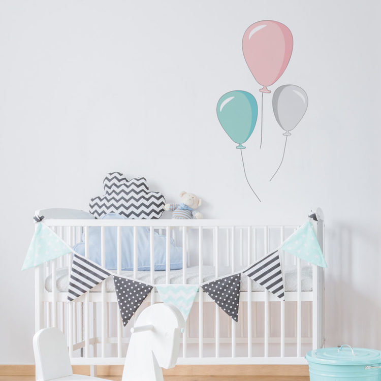 Väggklistermärken "tre ballonger", Dekornik