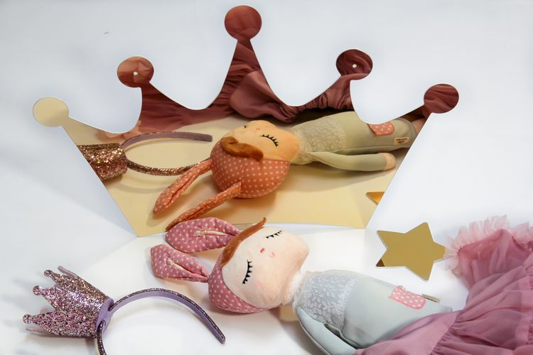 Spegel stor guld prinsesskrona till barnrummet - Bild 3