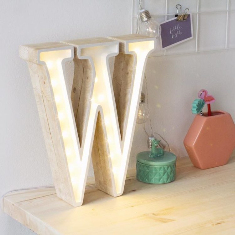 Little Lights, Nattlampa till barnrummet, Bokstav W - Bild 2