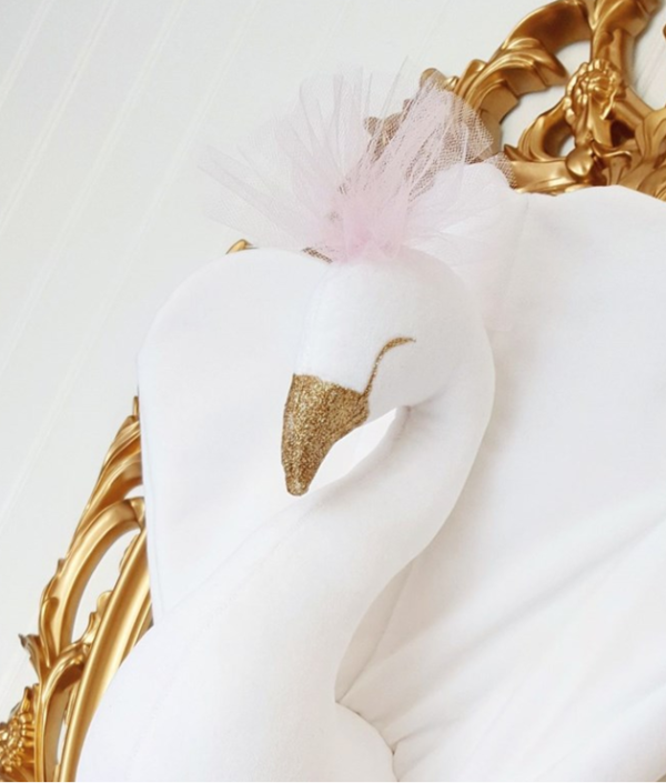 Väggdekoration vit påfågel