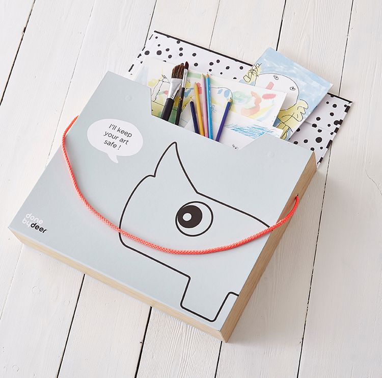 Done By Deer Portfolio för ritningar Blå