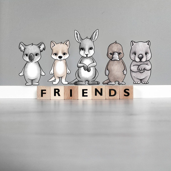 Australienvänner väggklistermärken, Stickstay - Bild 2