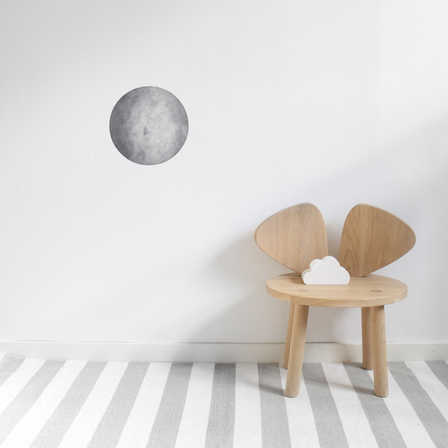 Grå måne väggklistermärken, Stickstay - Bild 2