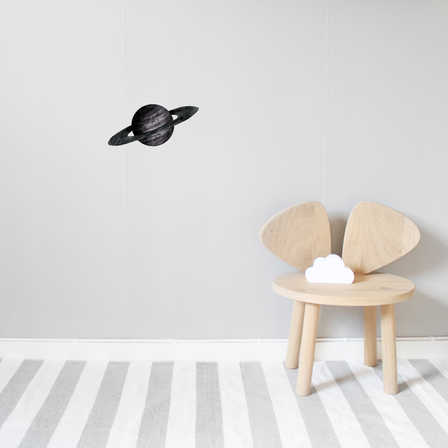 Nästan svart Saturnus väggklistermärken, Stickstay