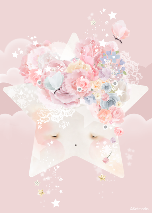 Poster Wish Upon A Star, tavla till barnrummet, Schmooks