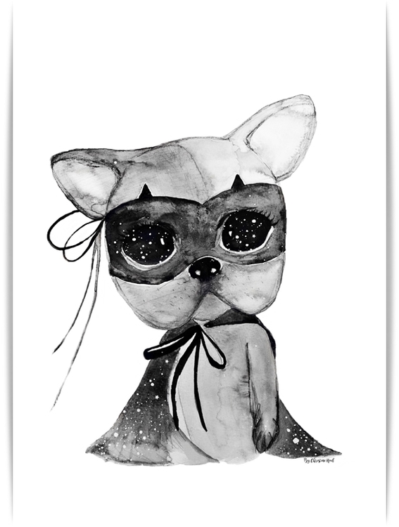 Poster Sorro A4, By Christine Hoel, Tavla till barnrummet