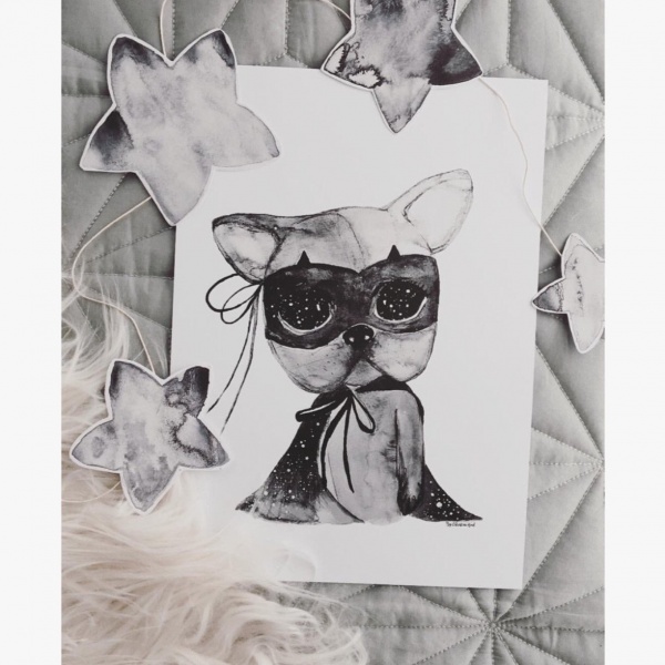 Poster Sorro A4, By Christine Hoel, Tavla till barnrummet