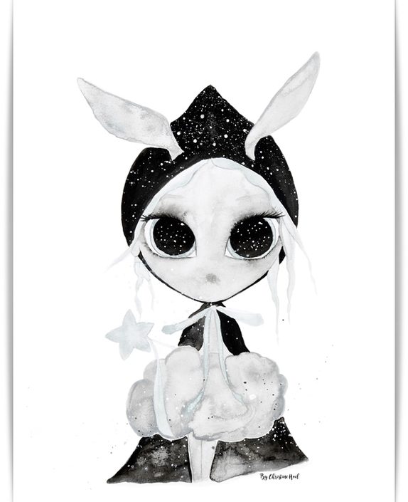 Poster Miss Galaxy A3, By Christine Hoel, Tavla till barnrummet