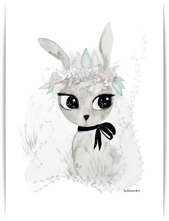 Poster Flower A3, By Christine Hoel, Tavla till barnrummet