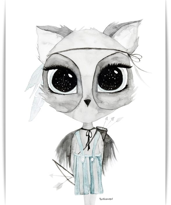 Poster Mr Robin A3, By Christine Hoel, Tavla till barnrummet