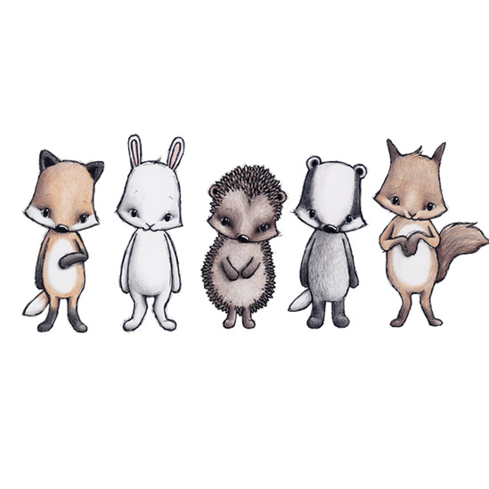 Skogens vänner väggklistermärken, Stickstay