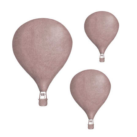 Rosé Luftballonger väggklistermärken, Stickstay