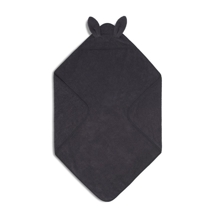 Liewood handuk med huva, Augusta Rabbit Dark Grey - Bild 2