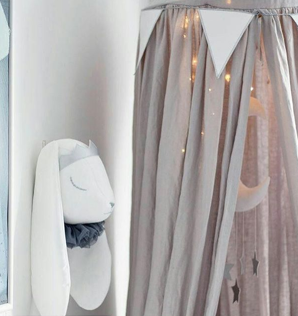 Djurhuvud vit kanin prins