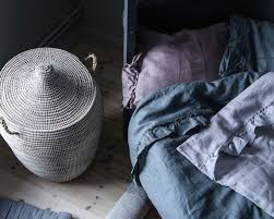 Ng Baby Påslakan av linne med VOLANG, Ljusgrå - Bild 3