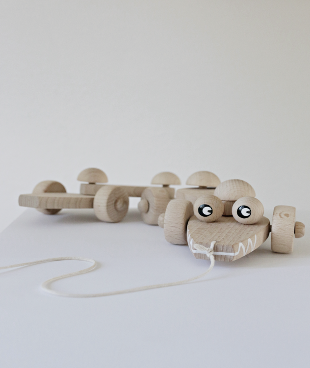 Krokodil träleksak, Ella & Frederik