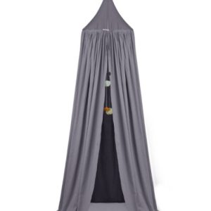 Liewood grå sänghimmel med ljusslinga