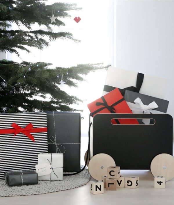 Leksaksförvaring på hjul svart, Ooh noo