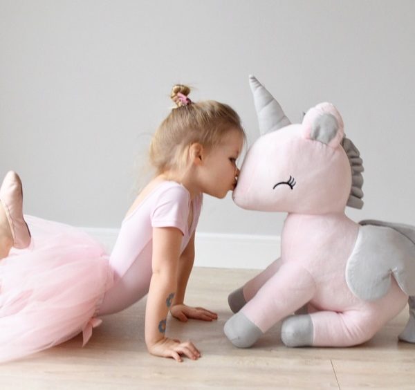 Kramdjur, rosa enhörning XL