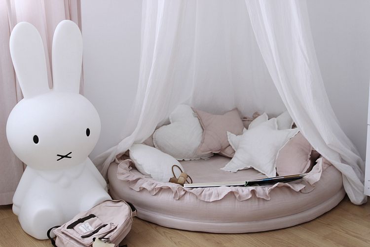 Cotton&Sweets rosa junior nest i 100% linne - Bild 4