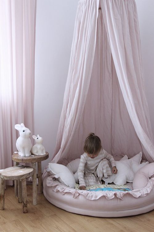 Cotton&Sweets rosa junior nest i 100% linne - Bild 9