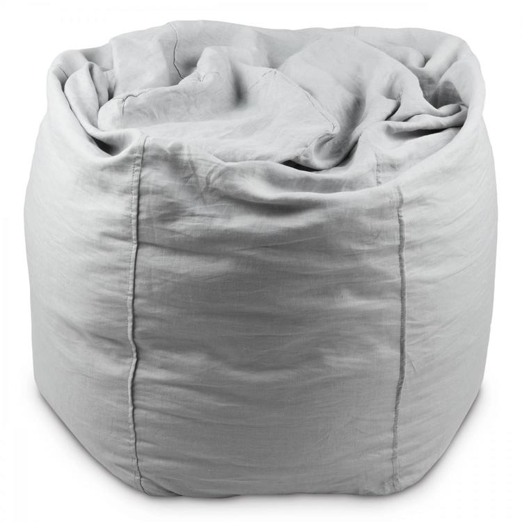 NG Baby, sittsäck i linne, ljusgrå, mood