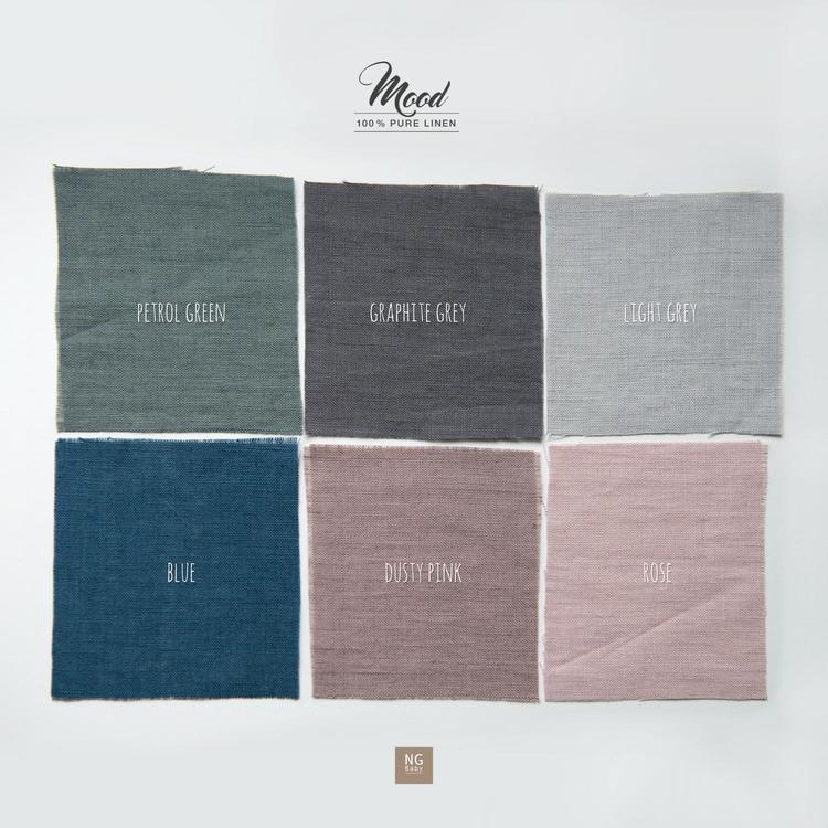 NG Baby, sittsäck i linne, ljusgrå, mood - Bild 2