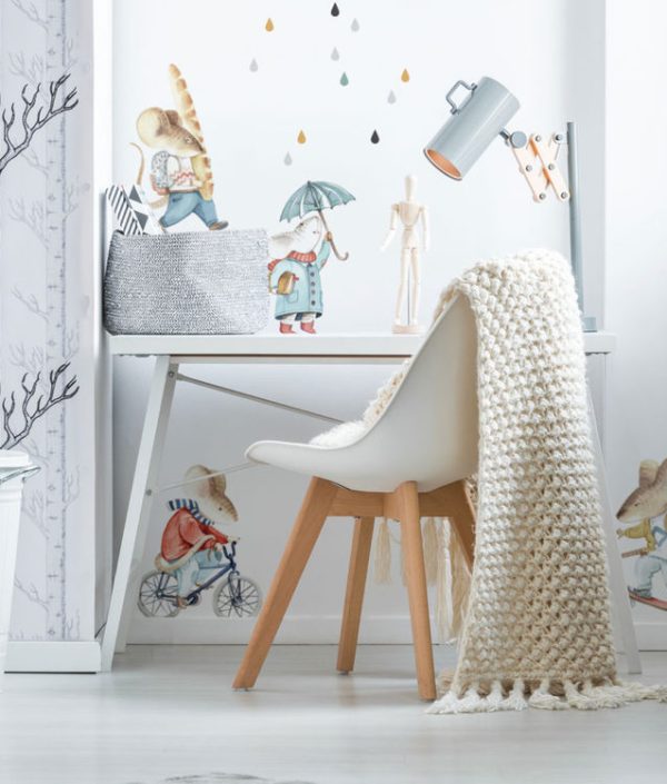 Dekornik, Väggklistermärken Little Mouse Street