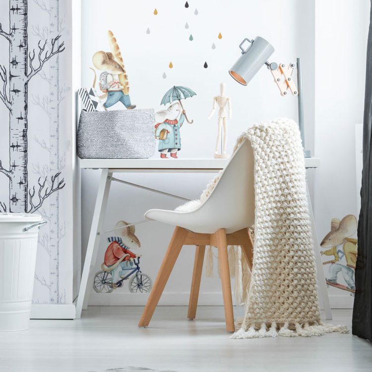 Dekornik, Väggklistermärken Little Mouse Street - Bild 2