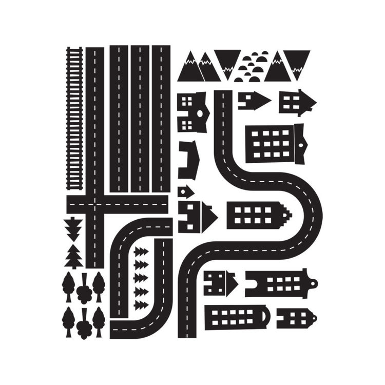 Väggklistermärken bilbana - Bild 2