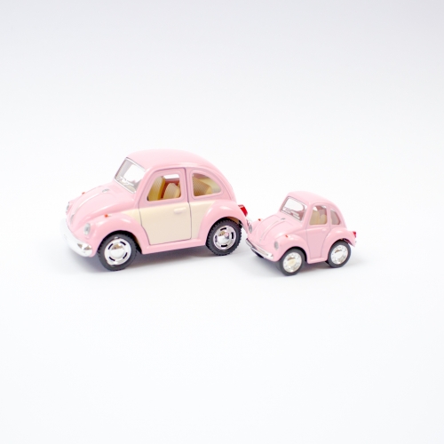 Leksaksbil Volkswagen pastell beetle mini rosa - Bild 2