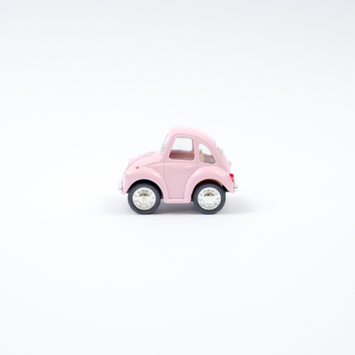 Leksaksbil Volkswagen pastell beetle mini rosa