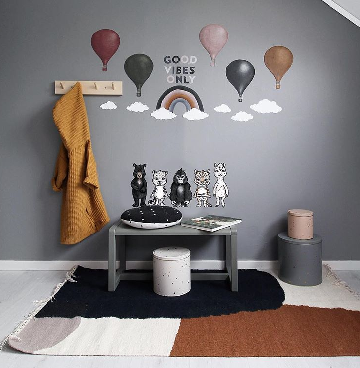 Mörkguldiga Luftballonger väggklistermärken, Stickstay - Bild 3